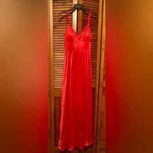 Elegant Red Prom Gown